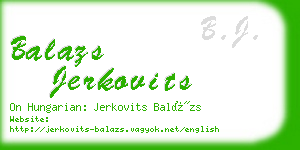 balazs jerkovits business card